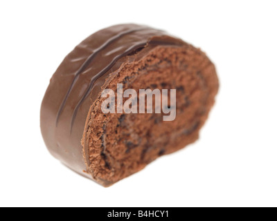 Schokolade-Log Kuchen Stockfoto