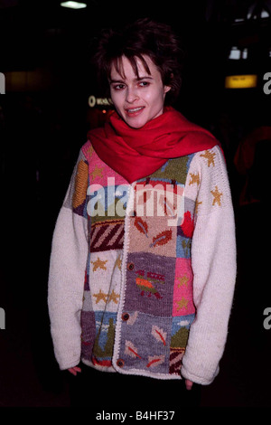 Helena Bonham Carter Schauspielerin April 98 verlassen Heathrow auf der Concorde nach New York Stockfoto