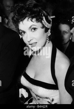 Gina Lollobrigida italienische Schauspielerin Oktober 1954 Stockfoto