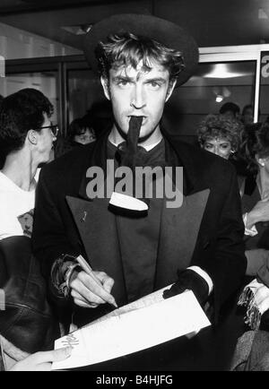 Rupert Everett britischer Schauspieler Oktober 1987 Stockfoto