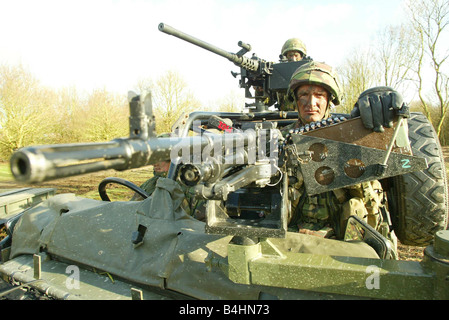 RIR Soldaten trainieren für den Golf In Colchester Januar 2003 Feldwebel Furlong des Royal Irish Regiment Stockfoto