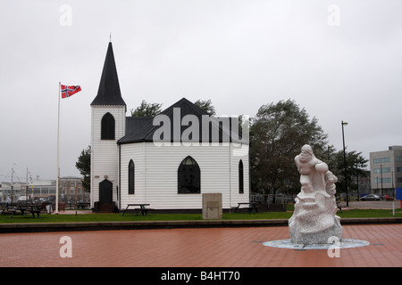 Norwegische Kirche, Bucht von Cardiff, Wales, Großbritannien Stockfoto