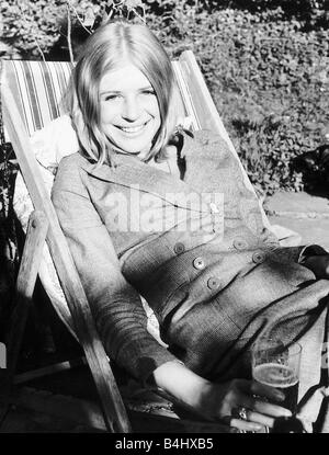 Marianne Faithfull Pop-Sängerin Schauspielerin 1970 Stockfoto