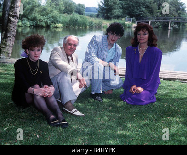 George Cole Actor mit Frau Penny Tochter Tara Cole und Sohn Toby Stockfoto