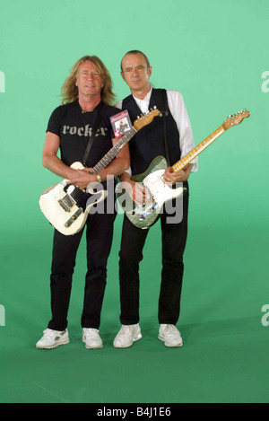 Status Quo Promo Stuff für Tim Anderson Spiegel Marketing Rick Parfitt und Francis Rossi mit Spiegel Quo cd Stockfoto