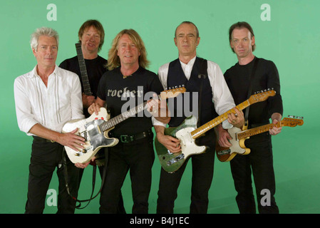 Status Quo Promo Stuff für Tim Anderson Spiegel Marketing Andrew Bown John Rhino Edwards Rick Parfitt Francis Rossi Matthew Letl Stockfoto