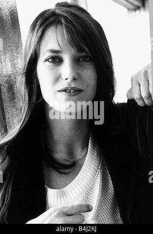 Jane Birkin englische Schauspielerin Pop-Sängerin in Frankreich 1977 Stockfoto