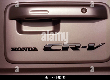 HONDA CR-V LS AUTO AUSSENANSICHT AUGUST 1997 LOGO Stockfoto