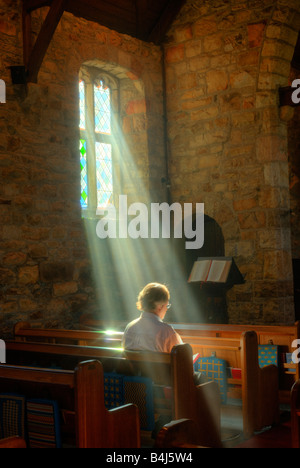 Einen ruhigen Moment in St. Andrews Church Claremont Kapstadt Südafrika Stockfoto