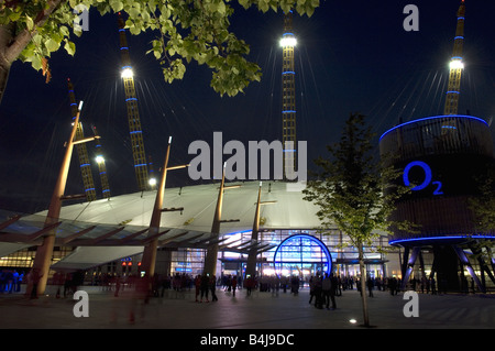 Die O2 Arena, London bei Nacht Stockfoto