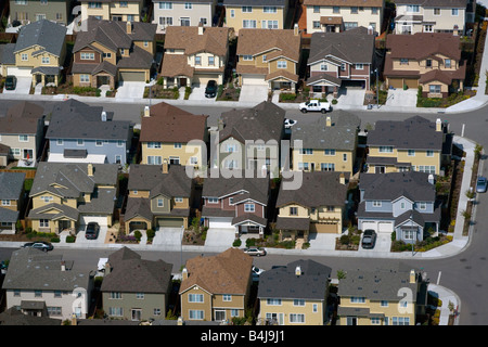 Antenne über Wohneigentum Petaluma Sonoma county, California Stockfoto