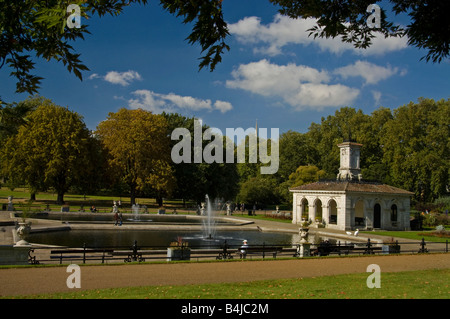 Kensington Gardens und den italienischen Garten, London. Stockfoto