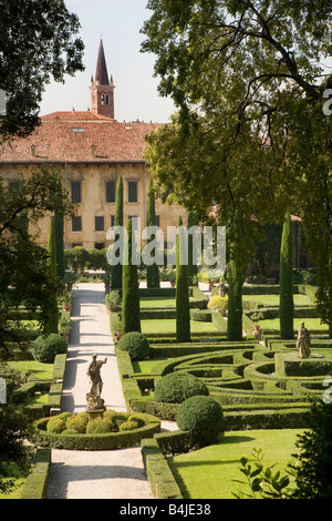 Giardino Giusti Gärten Verona Italien Stockfoto