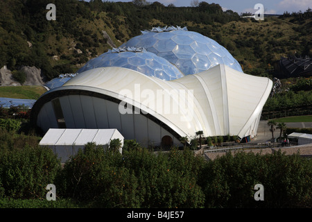 Das Eden Project in Cornwall Stockfoto