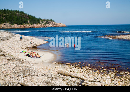 Strand am Atlantik auf Cabot Trail, Cape Breton; Nova Scotia, Kanada Stockfoto