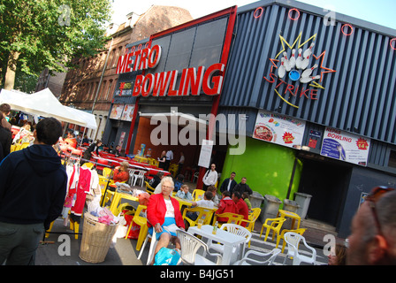 Bowling Center Lille Frankreich Zeitpunkt Braderie Stockfoto