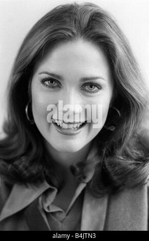 Lynda Carter US-amerikanische Schauspielerin die Rolle des Superhelden Wonder Woman spielte Stockfoto