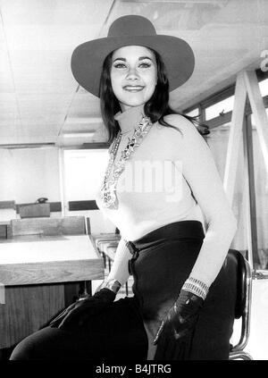 Schauspielerin Lynda Carter November 1972, der diesjährigen Miss USA Lynda Carter spielte auch als Wonder Woman Stockfoto