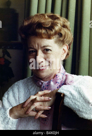 Jean Alexander Schauspielerin Hilda Ogden in TV-Seifenoper Coronation Street September 1989 spielte Stockfoto