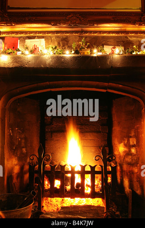 Weihnachten-Kamin Stockfoto