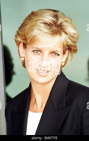 Prinzessin Diana kommt in Luanda Angola Januar 1997 Stockfoto