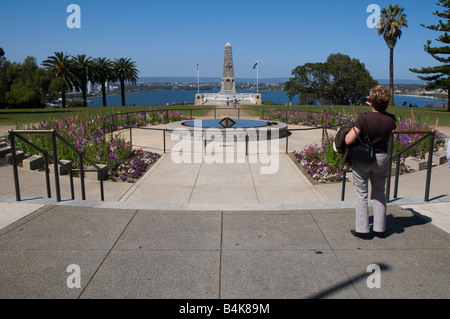 Das Kriegerdenkmal in Kings Park Perth Western Australia Stockfoto