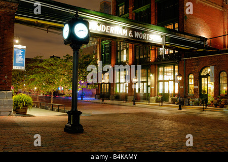 Die Distillery Historic District in Toronto Stockfoto