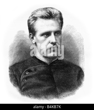 Abbildung Porträt von Fridtjof Wedel-Jarlsberg Nansen 10. Oktober 1861 13. Mai 1930 norwegischen Forscher um 1890 Stockfoto