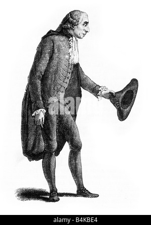 Jean-Sylvain Bailly 15. September 1736 12. November 1793 französischer Astronom und eines der führenden Unternehmen der französischen Revolution Stockfoto