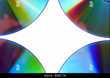 CD DVD isoliert auf weißem Hintergrund Stockfoto
