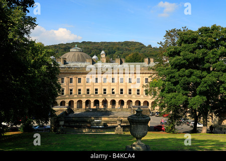 Die Mondsichel, Buxton, Derbyshire, England, UK. Stockfoto