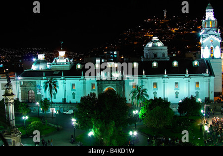 El Sagrario Kirche und Plaza De La Independencia, Quito, Ecuador Stockfoto