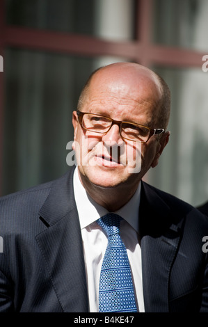 CEO Mats Jansson bei Pressekonferenz Kommentare über den Jahresbericht der Fluggesellschaft SAS Stockfoto