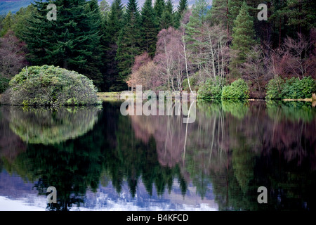 Glencoe man im winter Stockfoto