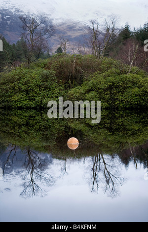 Glencoe man im winter Stockfoto