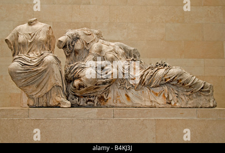 Elgin Marbles, Parthenon Marbles, Skulpturen des Parthenon, Bildhauer Phidias, Akropolis von Athen, 5. Jahrhundert v. Chr., Athena Griechenland, British Museum, Stockfoto