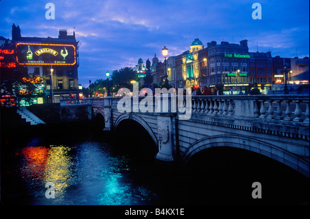 O Connell Bridge in Dublin Irland Stockfoto