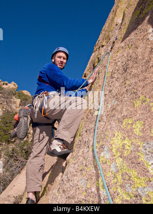 Kletterer in Cochise Hochburg in Dragoon Berge arizona Stockfoto