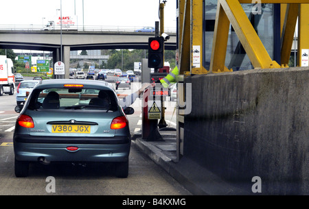 Dartford Bridge überqueren Mautstelle UK Stockfoto