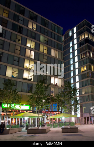 Ferienwohnungen zentrale Piazza Thehub:mk zentrale Milton Keynes Buckinghamshire Stockfoto