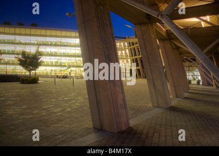 Der Hauptarm des Salt Lake City Public Library System befindet sich im Zentrum von Salt Lake City Utah USA Stockfoto