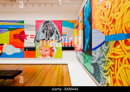 New York City, MOMA, das Museum für moderne Kunst. F-111 vom Künstler James Rosenquist. Stockfoto