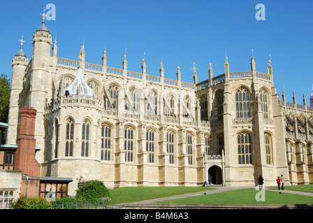 St. Georg-Kapelle, niedrigere Ward, Schloss Windsor, Windsor, Berkshire, England, Vereinigtes Königreich Stockfoto