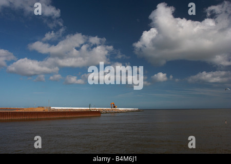 Great Yarmouth Außenhafen, Bulding-Website Stockfoto