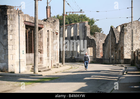 Oradour Sur Glane gemartert Dorf in Frankreich Stockfoto