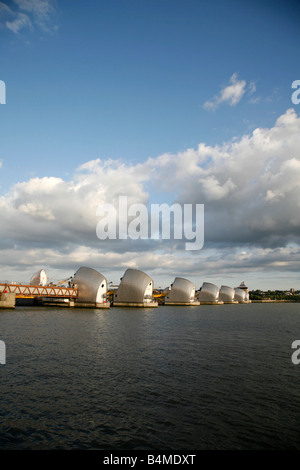 Themse an der Thames Barrier, Woolwich, London Stockfoto