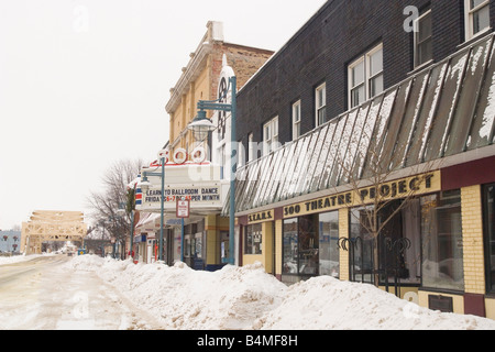 Szenen aus um Sault Ste Marie Michigan im winter Stockfoto