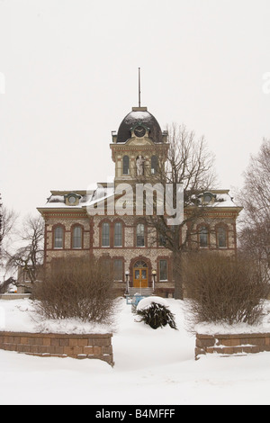 Szenen aus um Sault Ste Marie Michigan im winter Stockfoto