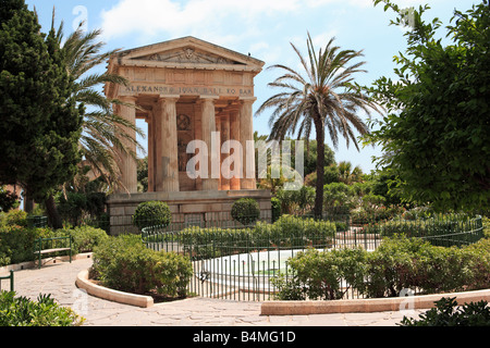 Lower Barrakka Gardens Valletta Malta Stockfoto