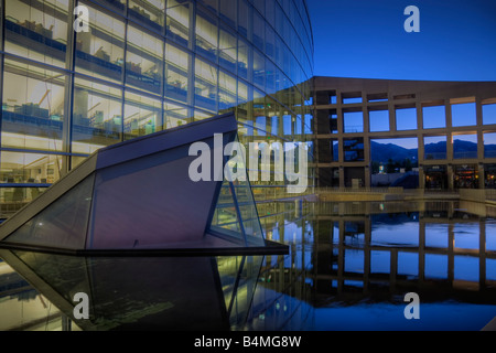 Der Hauptarm des Salt Lake City Public Library System befindet sich im Zentrum von Salt Lake City Utah USA Stockfoto